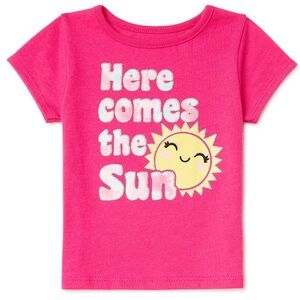 🩷Garanimals Pink Short Sleeve Tee with Sun Graphic